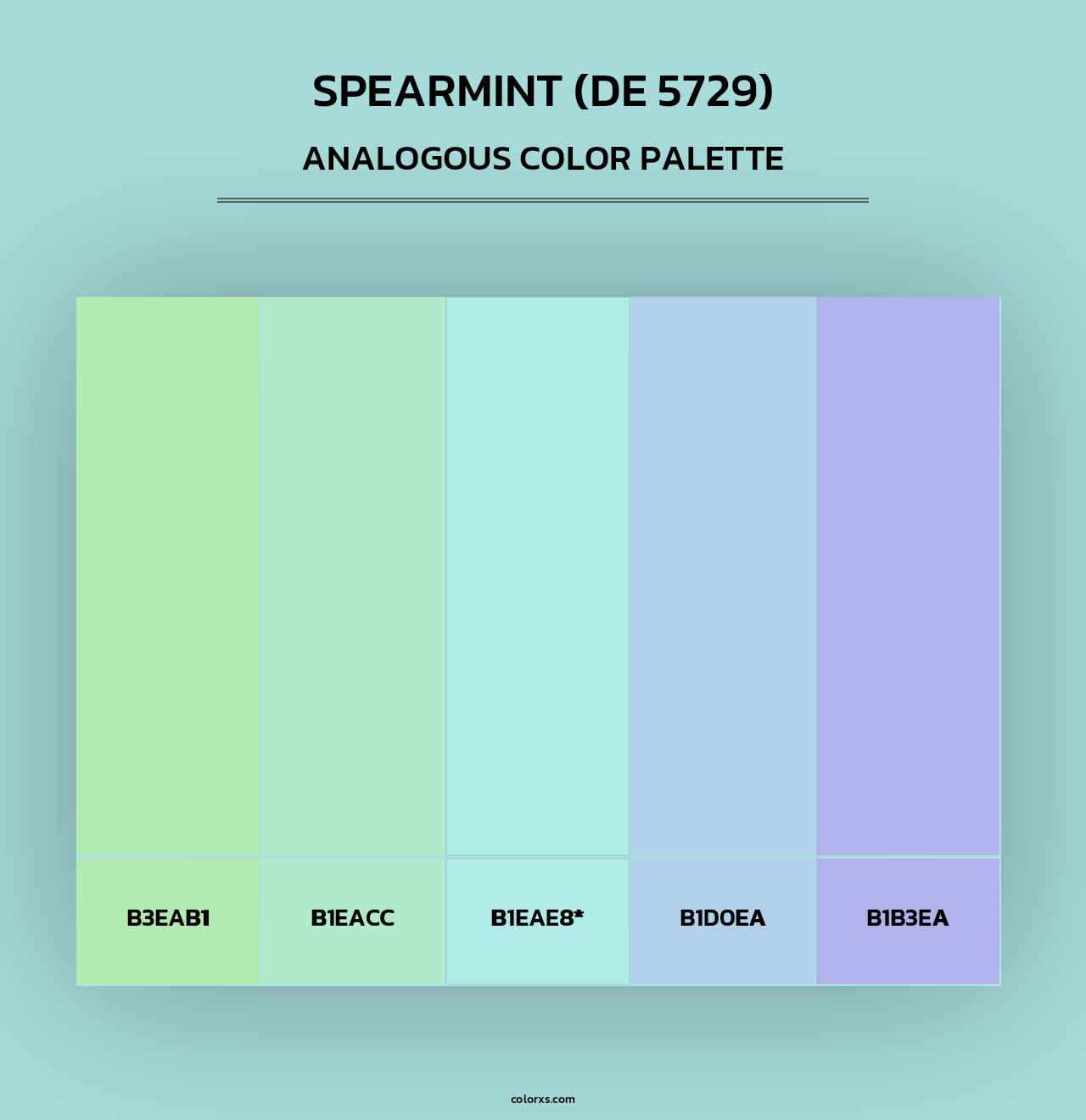 Spearmint (DE 5729) - Analogous Color Palette
