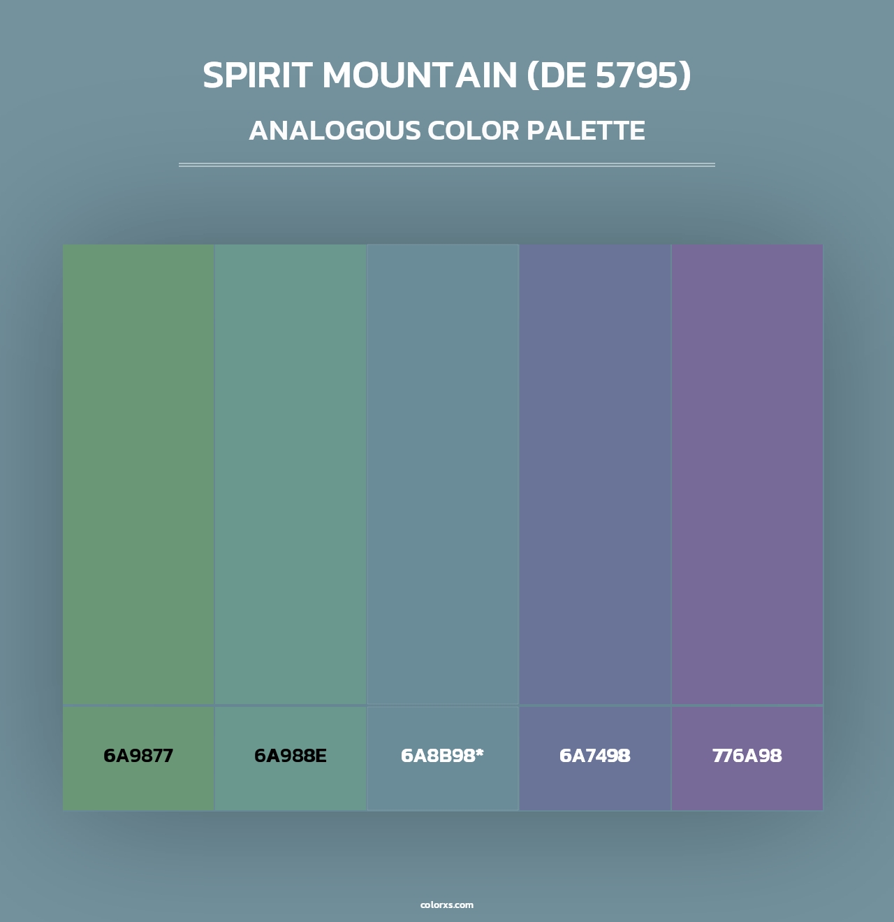 Spirit Mountain (DE 5795) - Analogous Color Palette