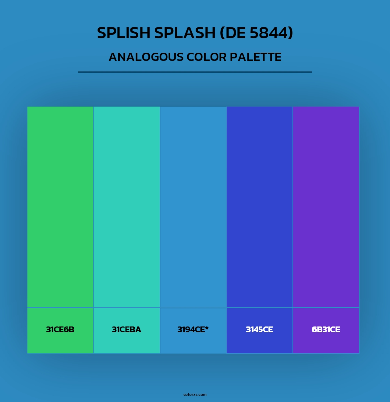 Splish Splash (DE 5844) - Analogous Color Palette
