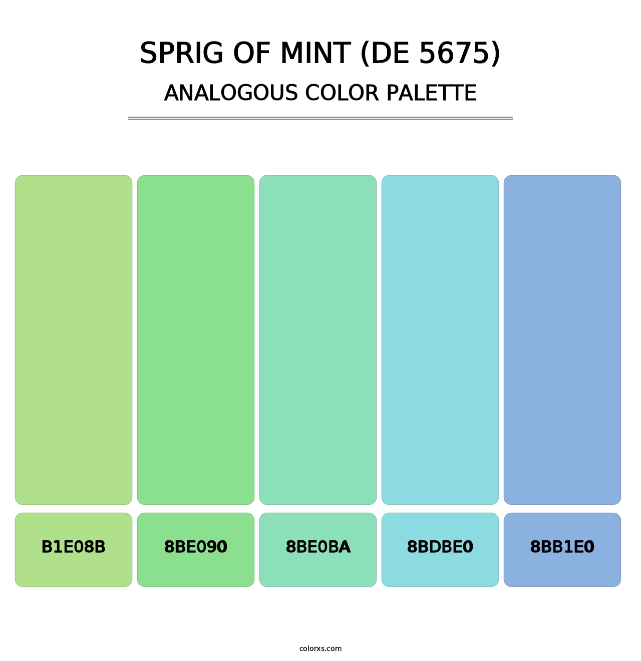 Sprig of Mint (DE 5675) - Analogous Color Palette