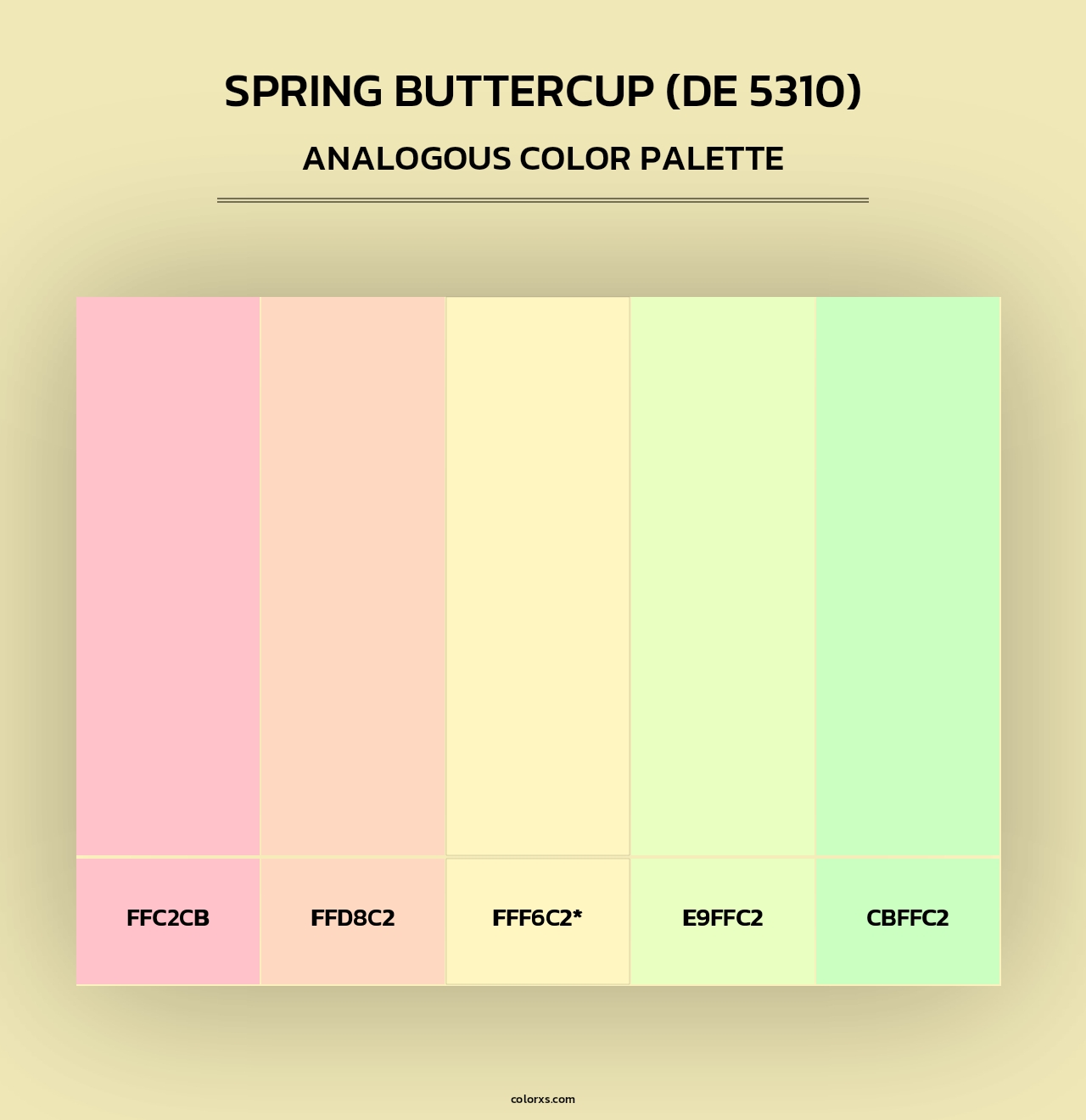 Spring Buttercup (DE 5310) - Analogous Color Palette