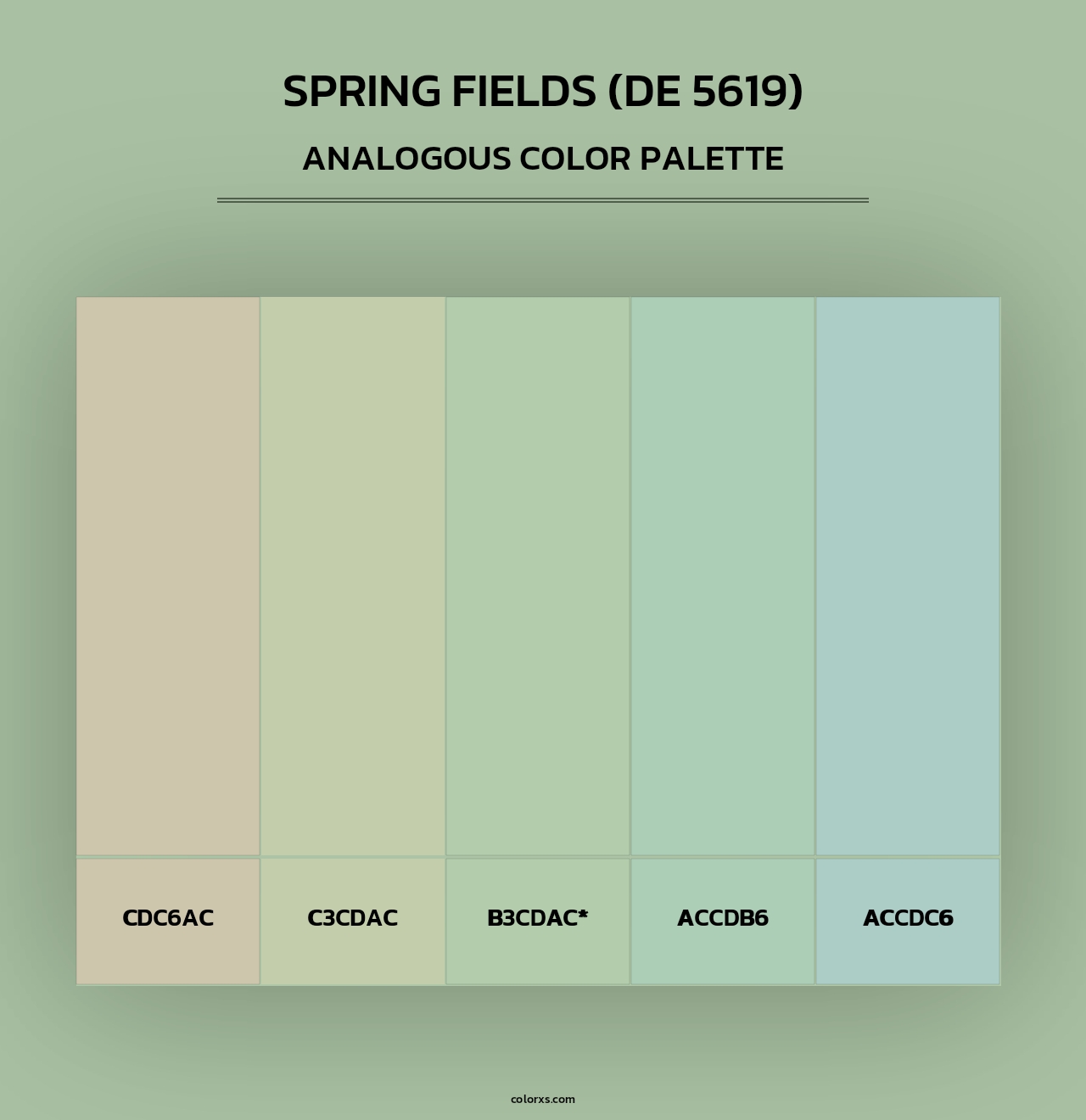 Spring Fields (DE 5619) - Analogous Color Palette