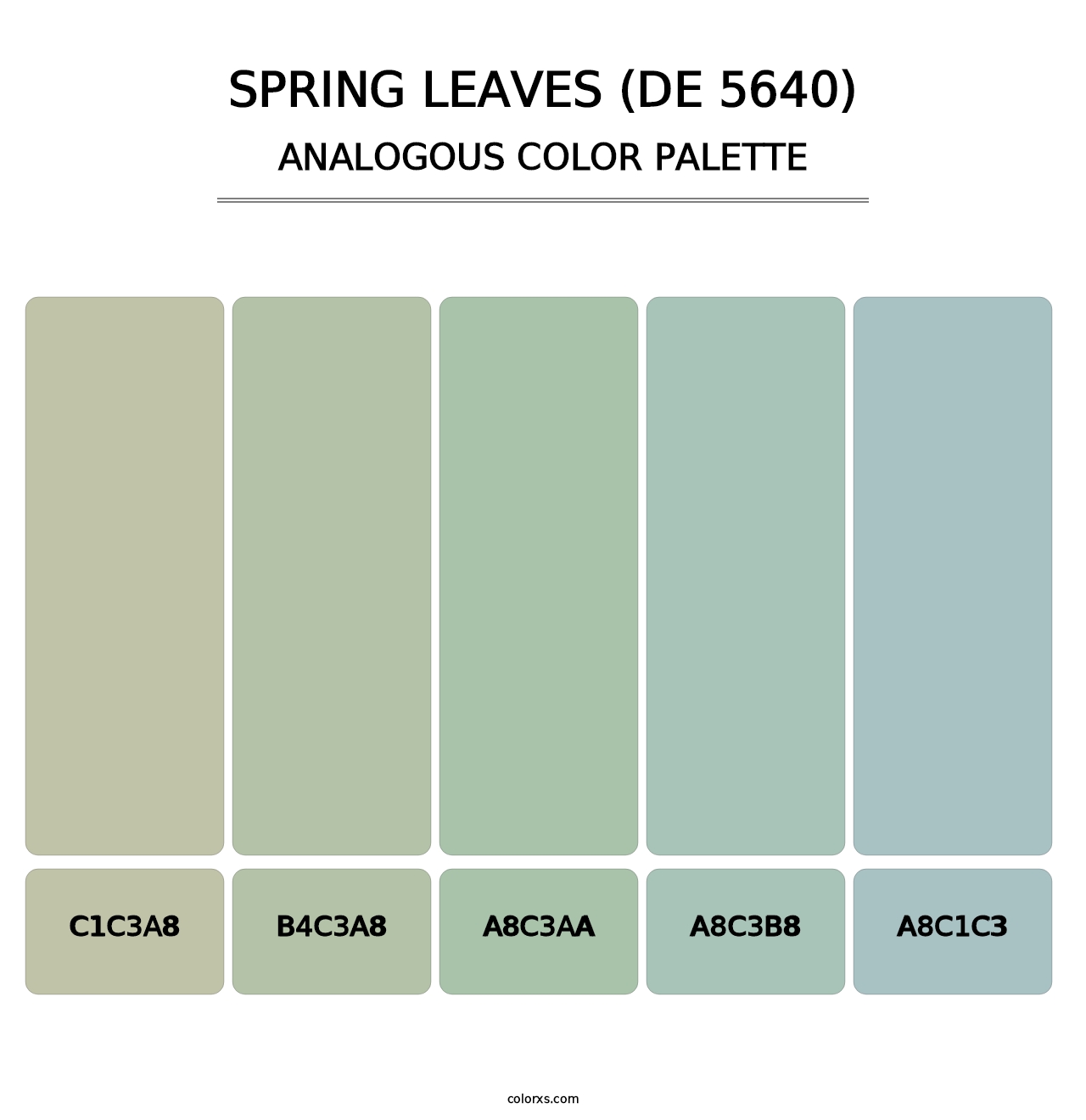 Spring Leaves (DE 5640) - Analogous Color Palette