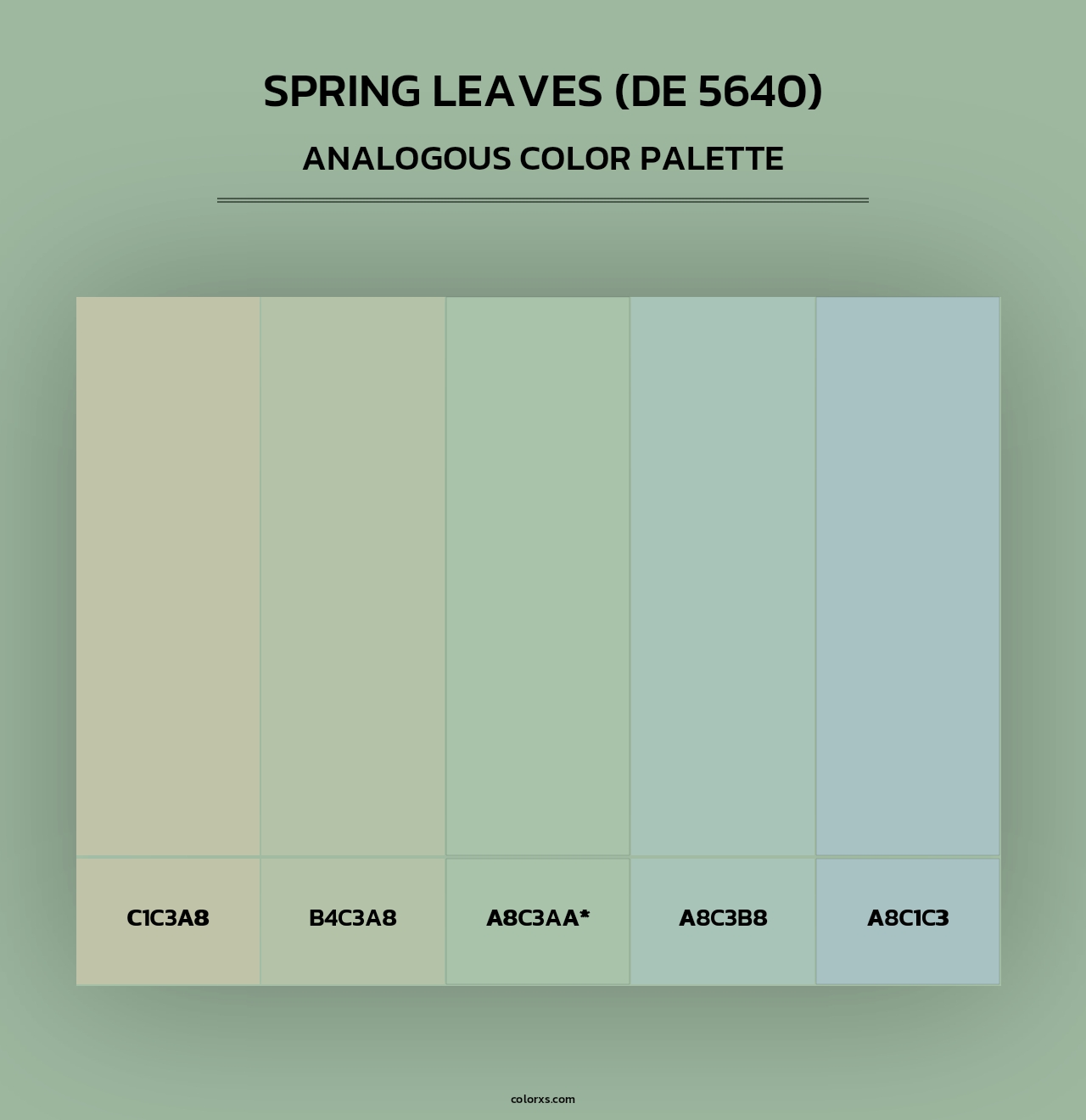 Spring Leaves (DE 5640) - Analogous Color Palette