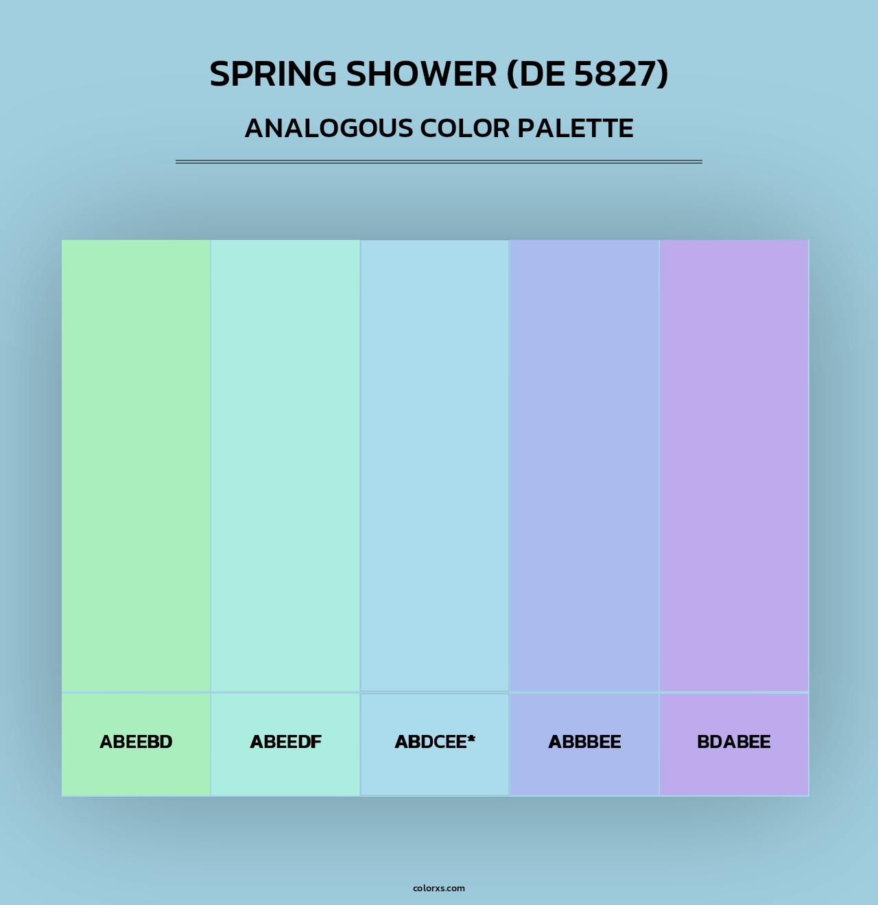 Spring Shower (DE 5827) - Analogous Color Palette