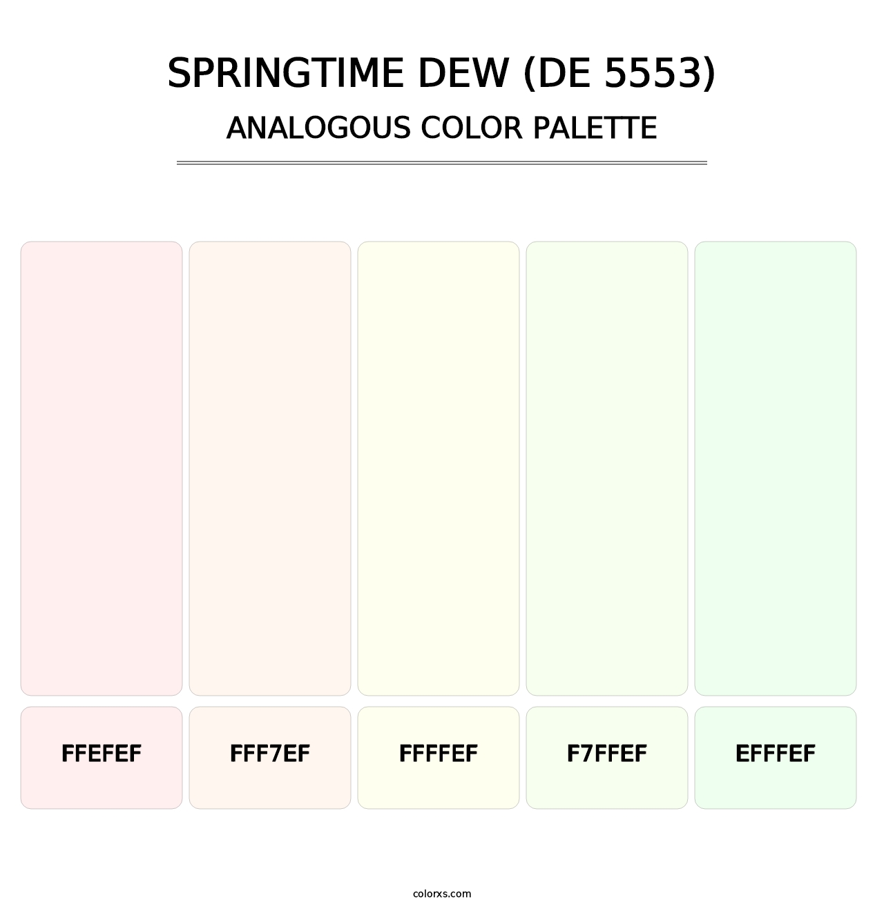 Springtime Dew (DE 5553) - Analogous Color Palette