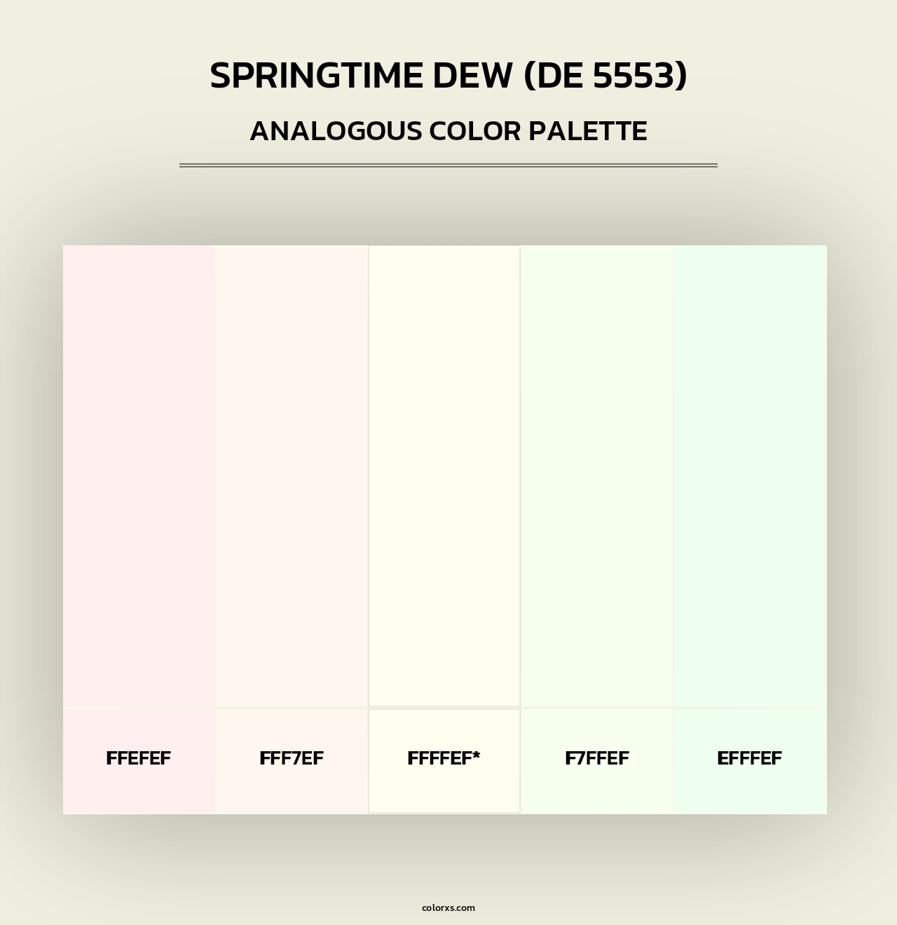 Springtime Dew (DE 5553) - Analogous Color Palette
