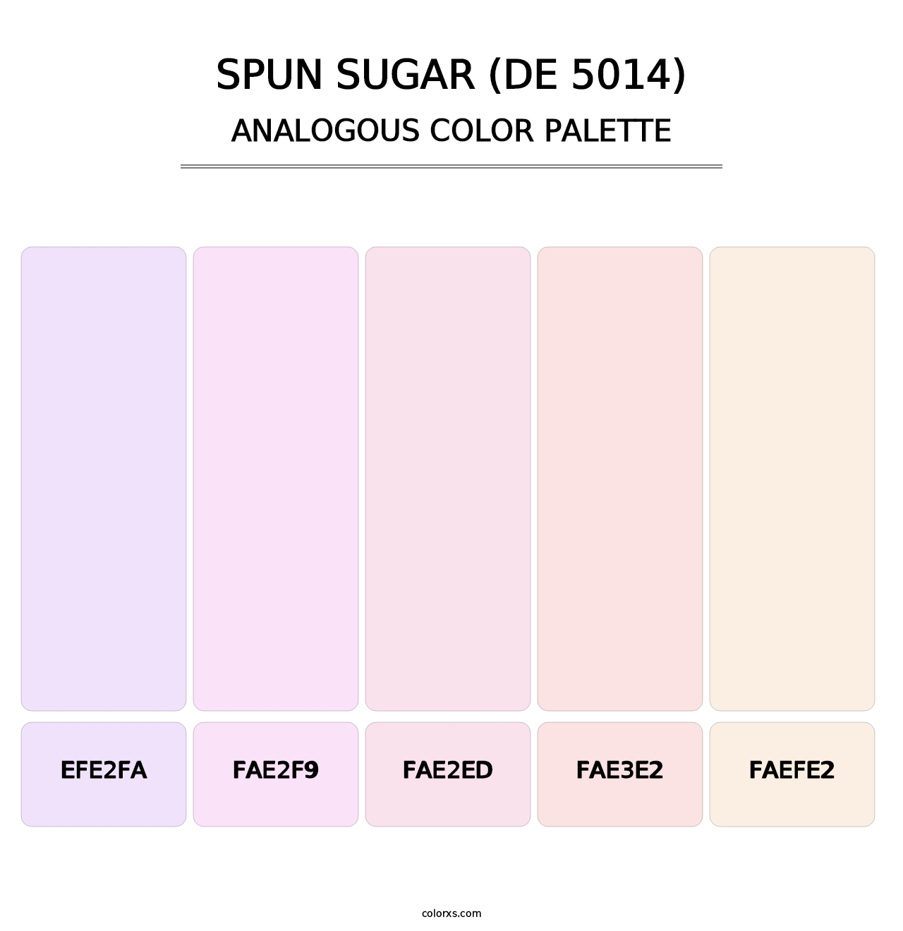 Spun Sugar (DE 5014) - Analogous Color Palette