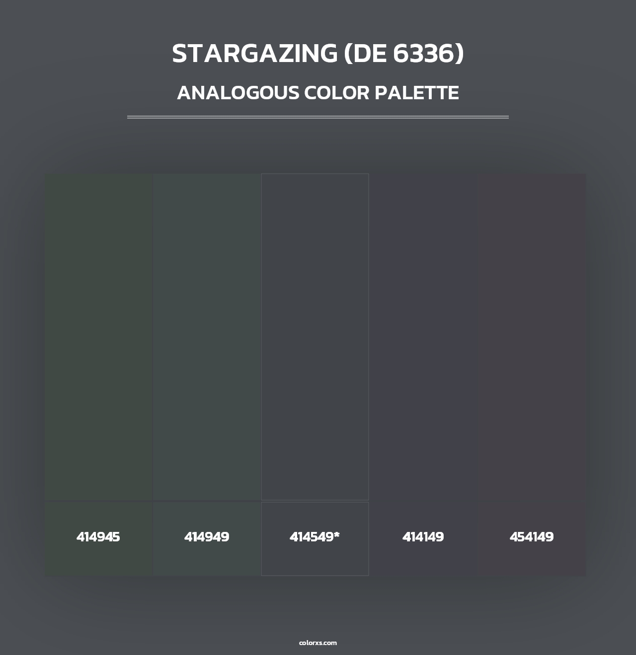 Stargazing (DE 6336) - Analogous Color Palette