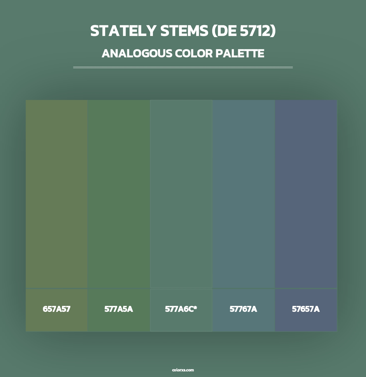 Stately Stems (DE 5712) - Analogous Color Palette