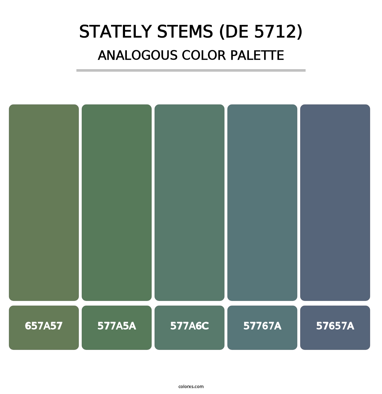 Stately Stems (DE 5712) - Analogous Color Palette