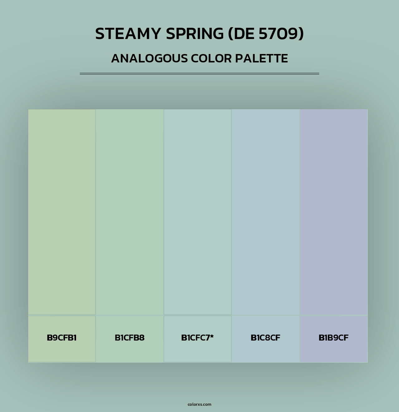 Steamy Spring (DE 5709) - Analogous Color Palette