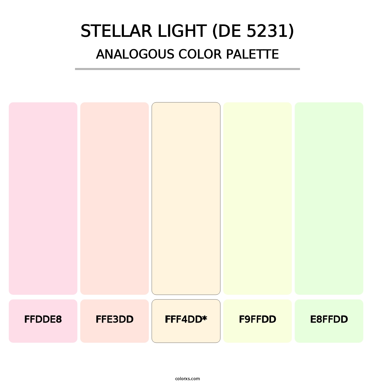 Stellar Light (DE 5231) - Analogous Color Palette