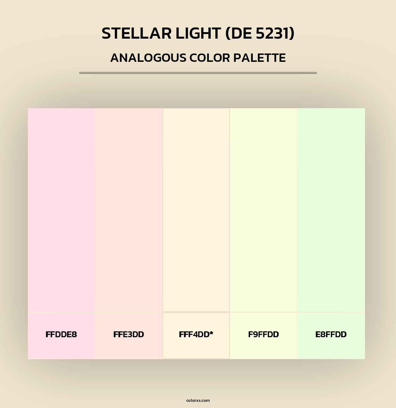 Stellar Light (DE 5231) - Analogous Color Palette