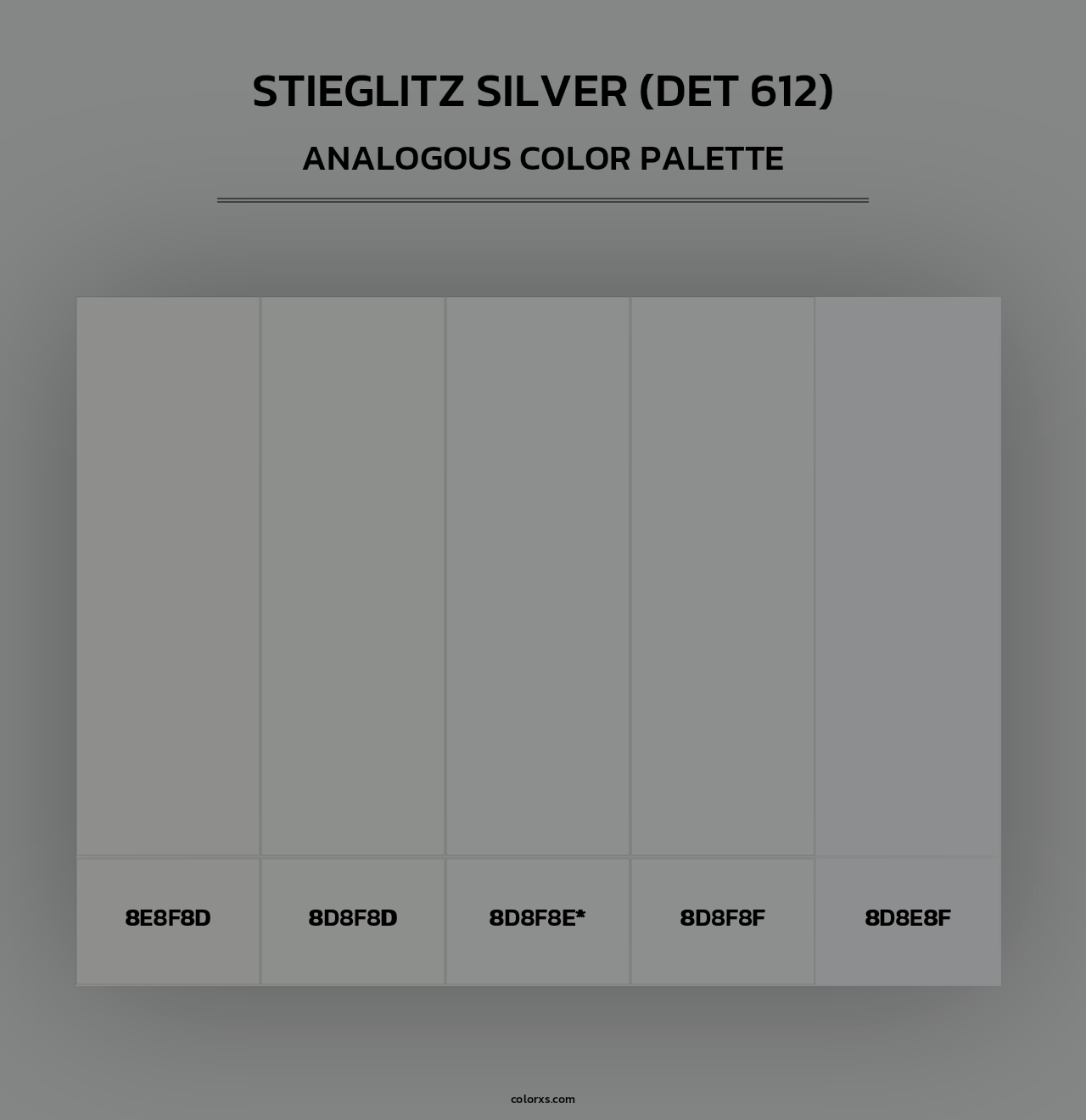 Stieglitz Silver (DET 612) - Analogous Color Palette
