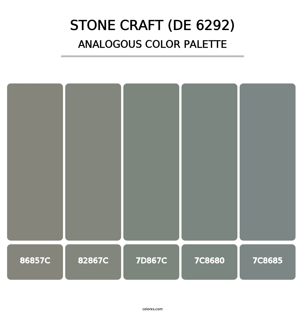 Stone Craft (DE 6292) - Analogous Color Palette