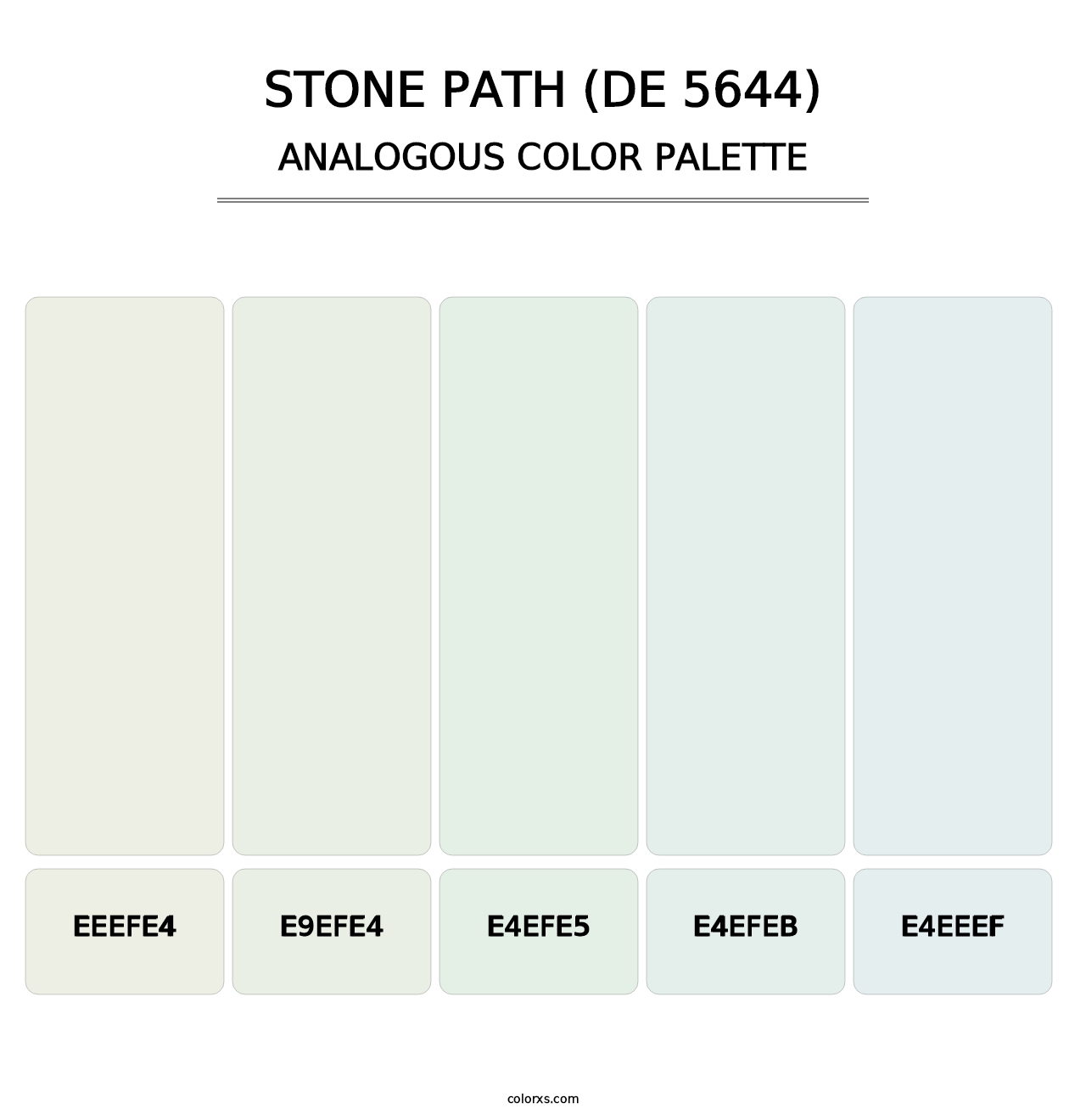 Stone Path (DE 5644) - Analogous Color Palette
