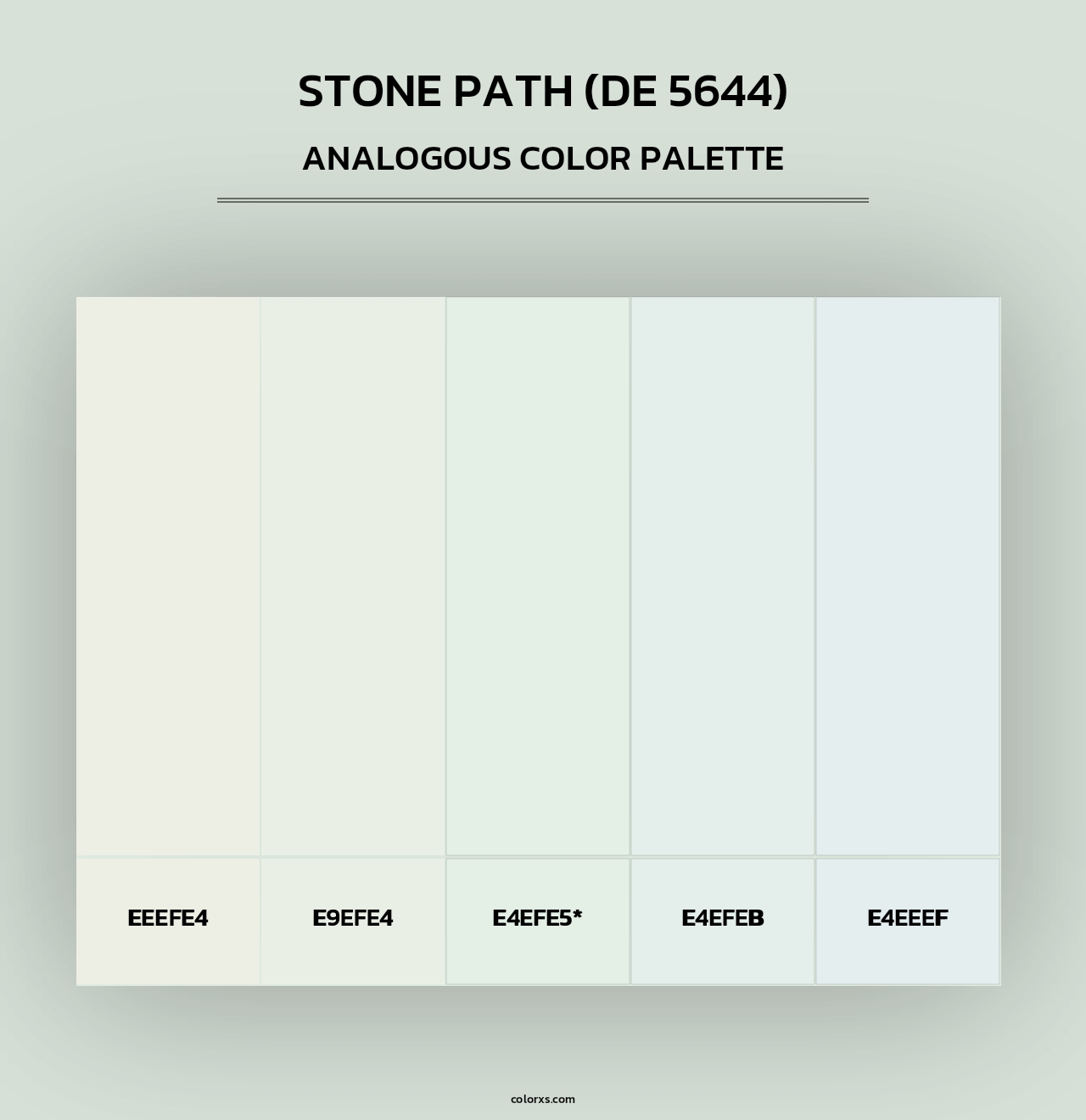 Stone Path (DE 5644) - Analogous Color Palette