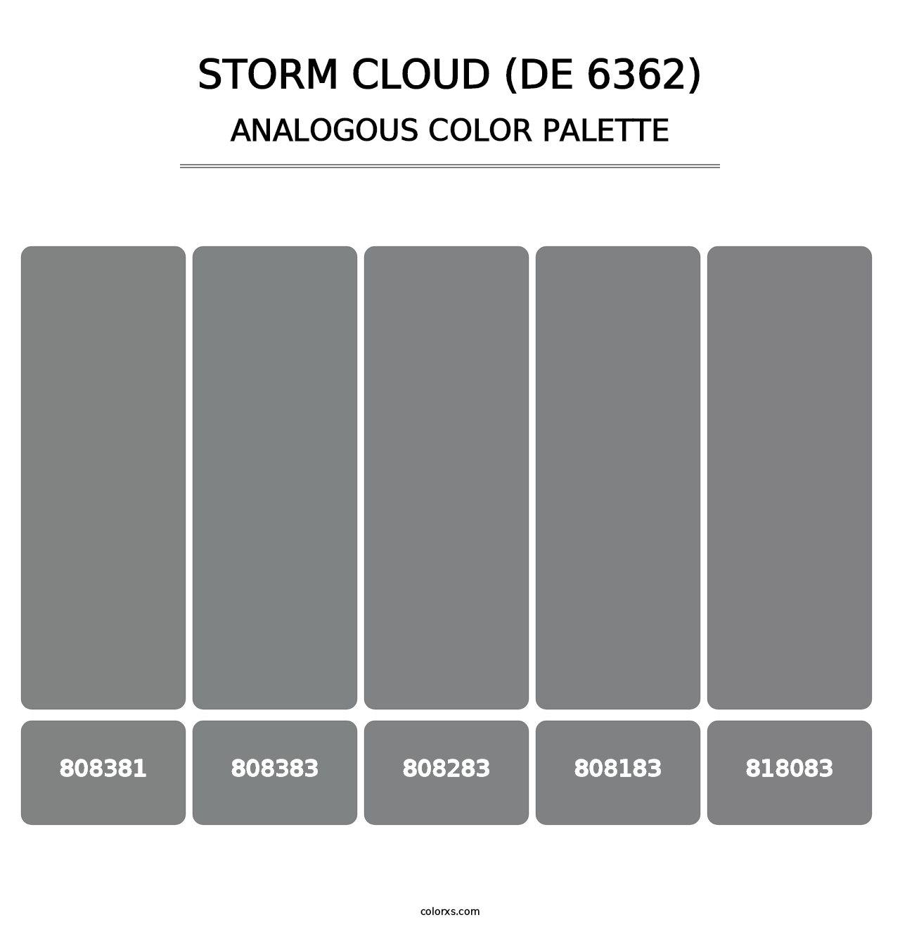 Storm Cloud (DE 6362) - Analogous Color Palette