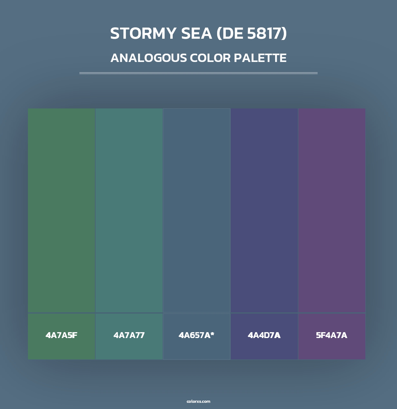 Stormy Sea (DE 5817) - Analogous Color Palette