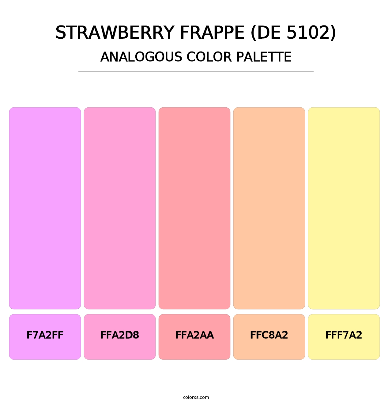 Strawberry Frappe (DE 5102) - Analogous Color Palette