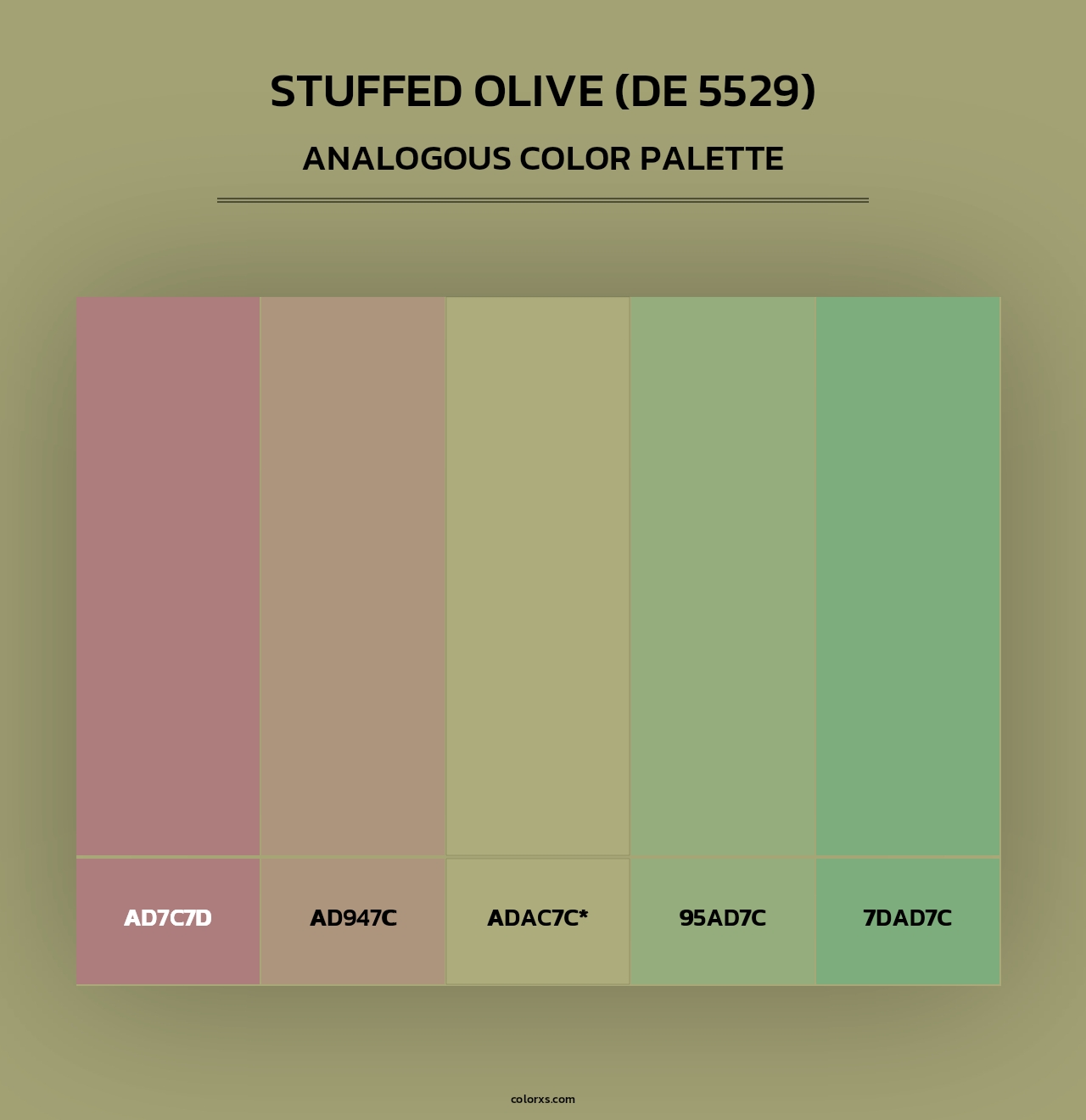 Stuffed Olive (DE 5529) - Analogous Color Palette