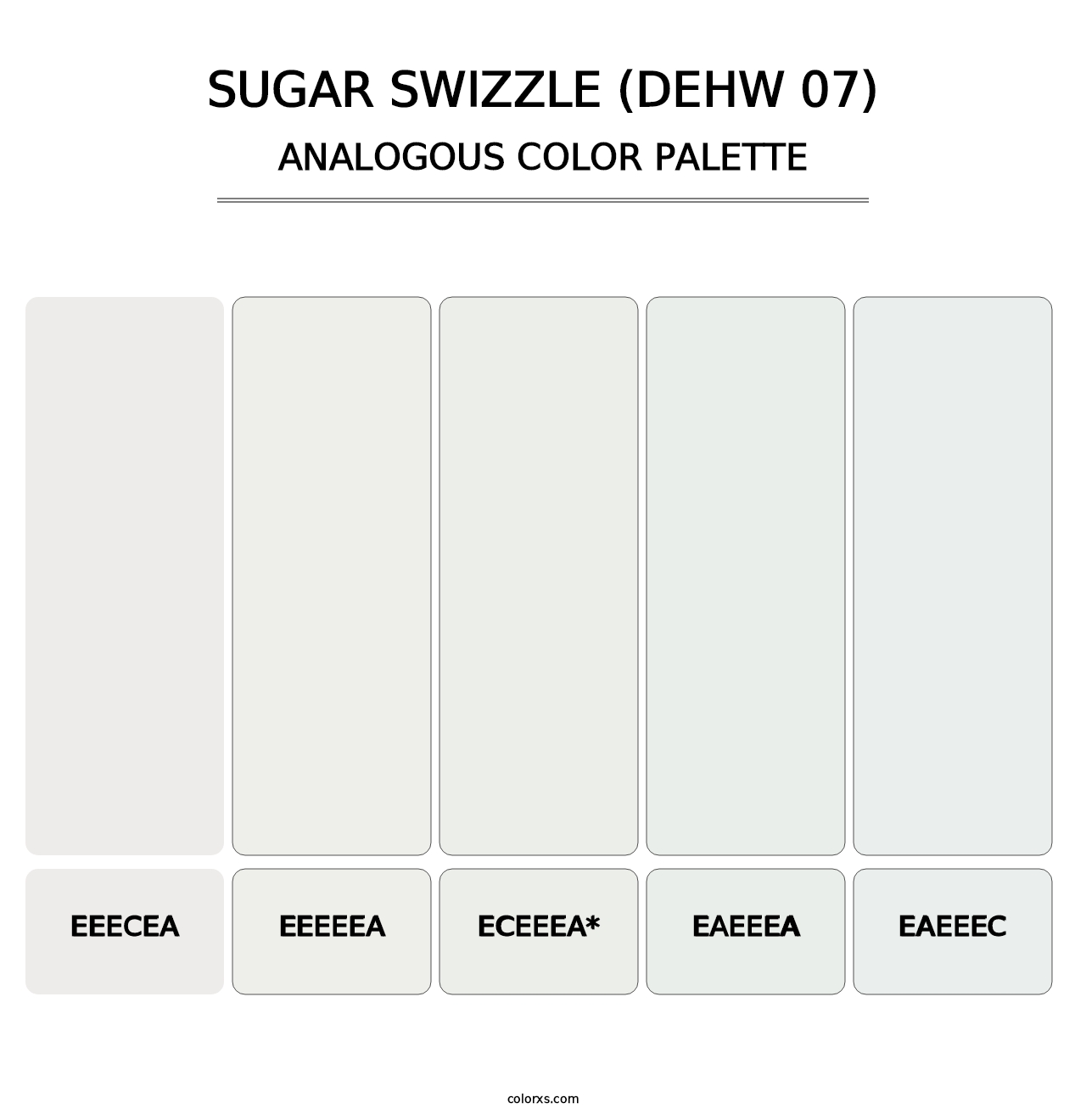 Sugar Swizzle (DEHW 07) - Analogous Color Palette
