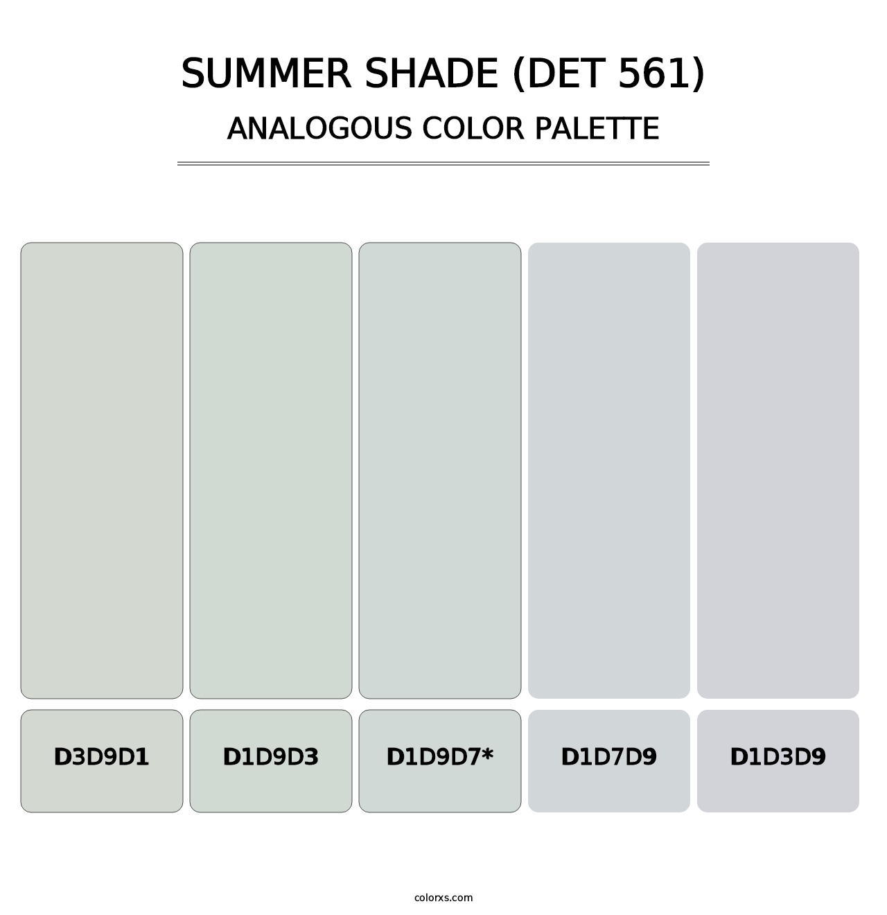 Summer Shade (DET 561) - Analogous Color Palette