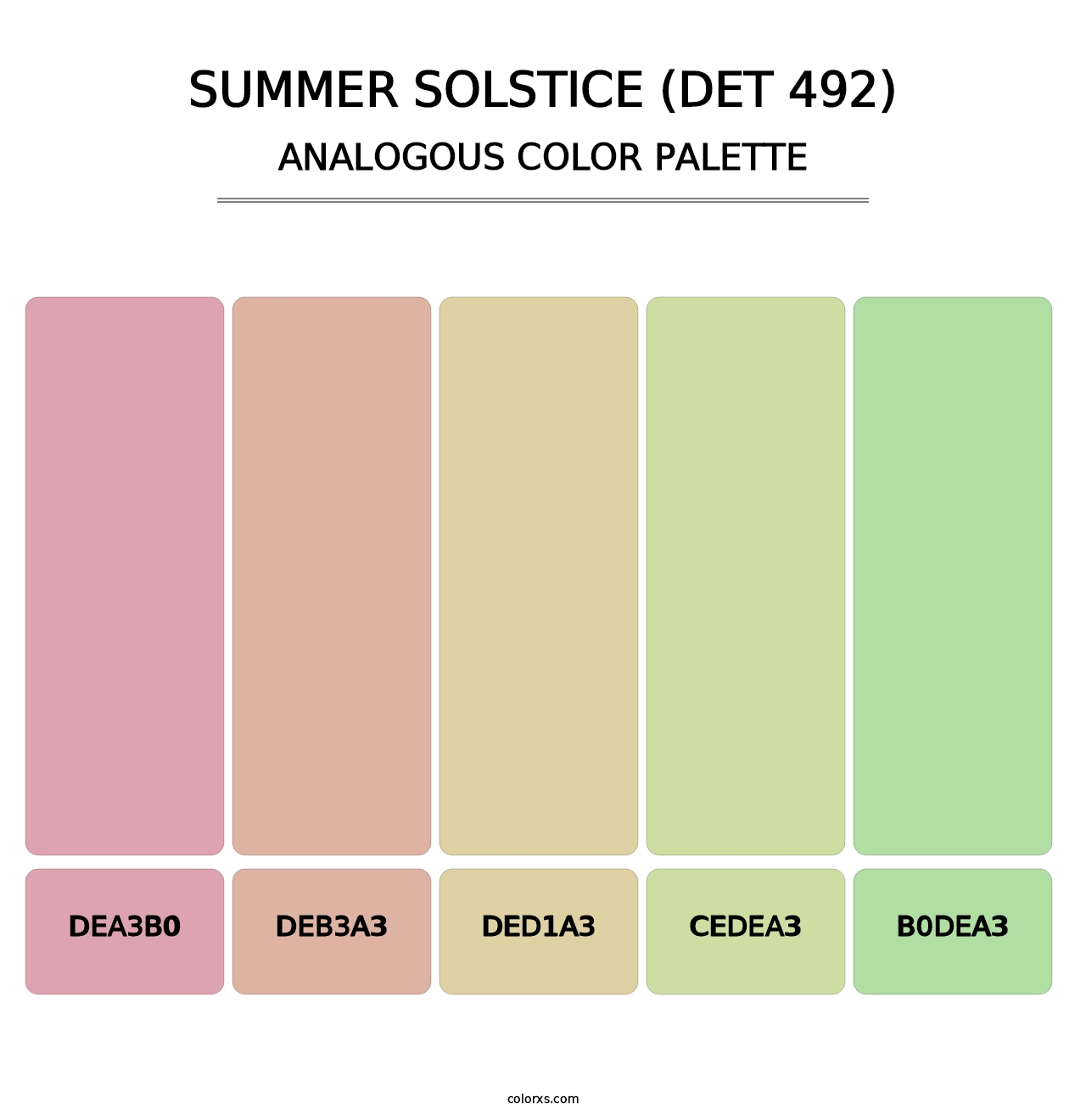 Summer Solstice (DET 492) - Analogous Color Palette