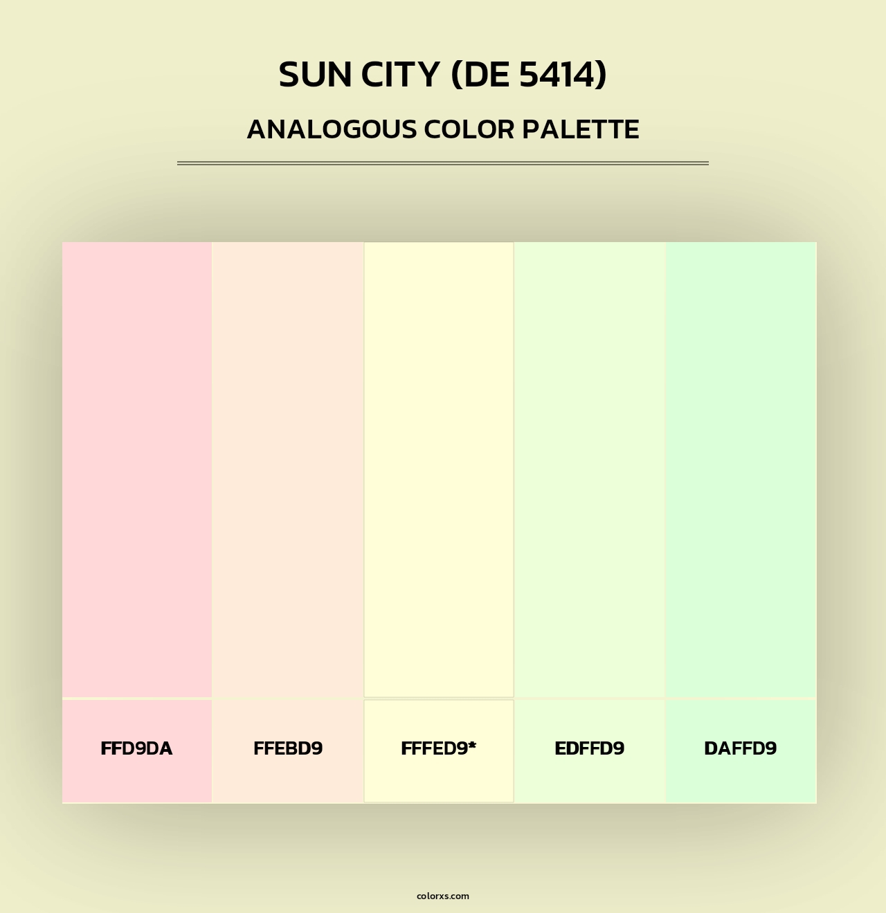 Sun City (DE 5414) - Analogous Color Palette