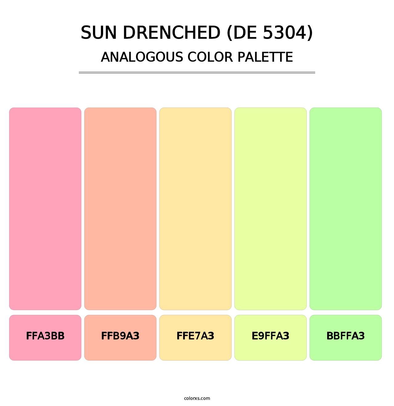 Sun Drenched (DE 5304) - Analogous Color Palette