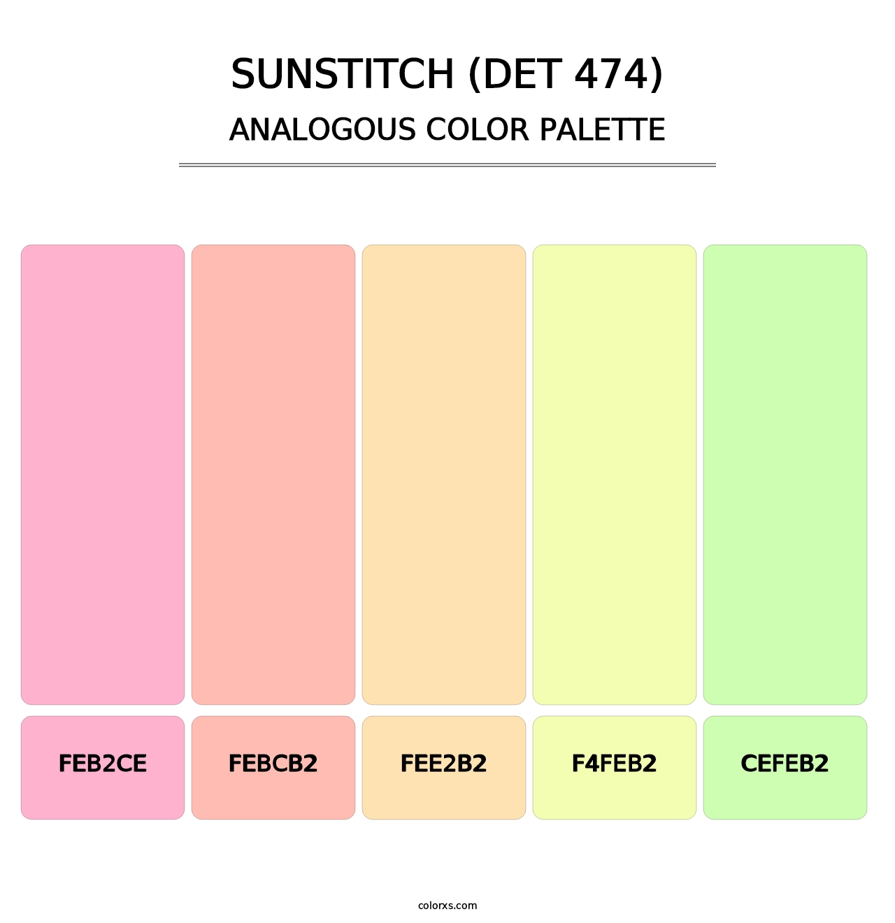 Sunstitch (DET 474) - Analogous Color Palette