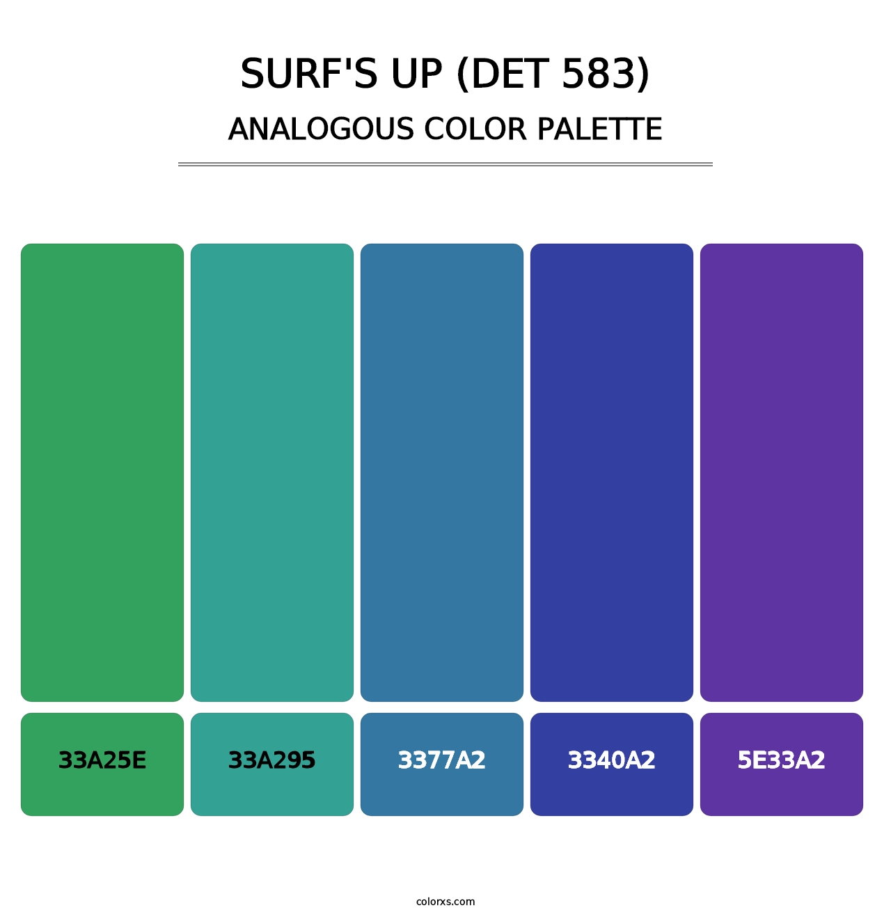 Surf's Up (DET 583) - Analogous Color Palette