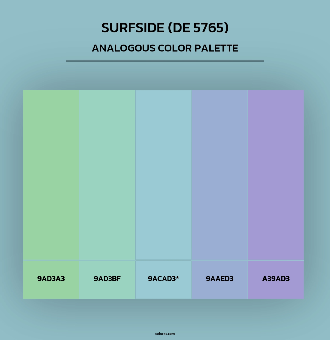 Surfside (DE 5765) - Analogous Color Palette