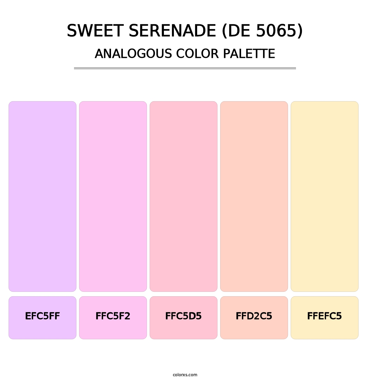 Sweet Serenade (DE 5065) - Analogous Color Palette