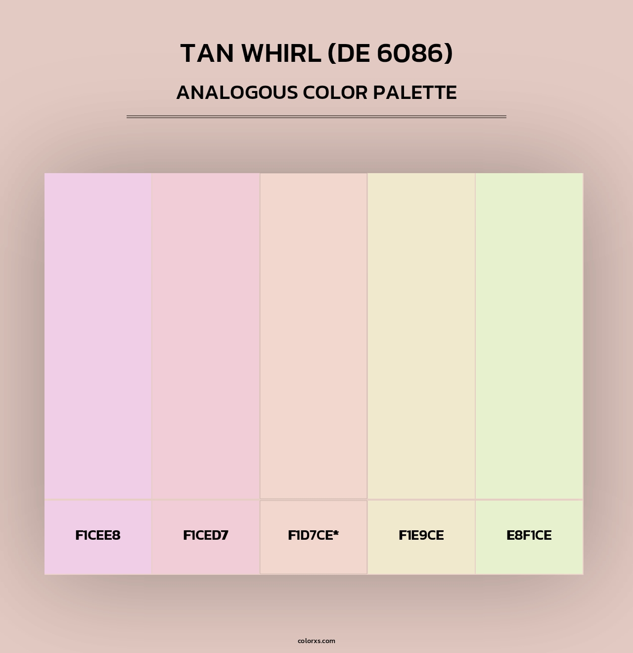Tan Whirl (DE 6086) - Analogous Color Palette