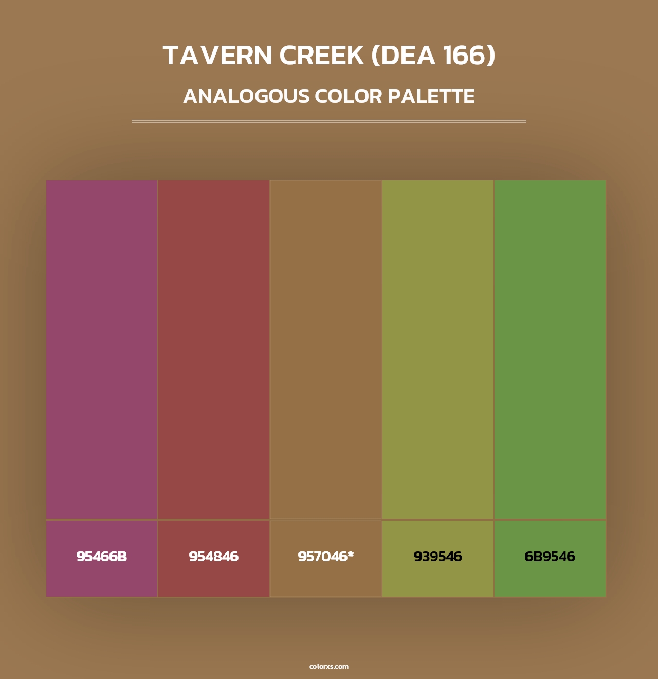 Tavern Creek (DEA 166) - Analogous Color Palette