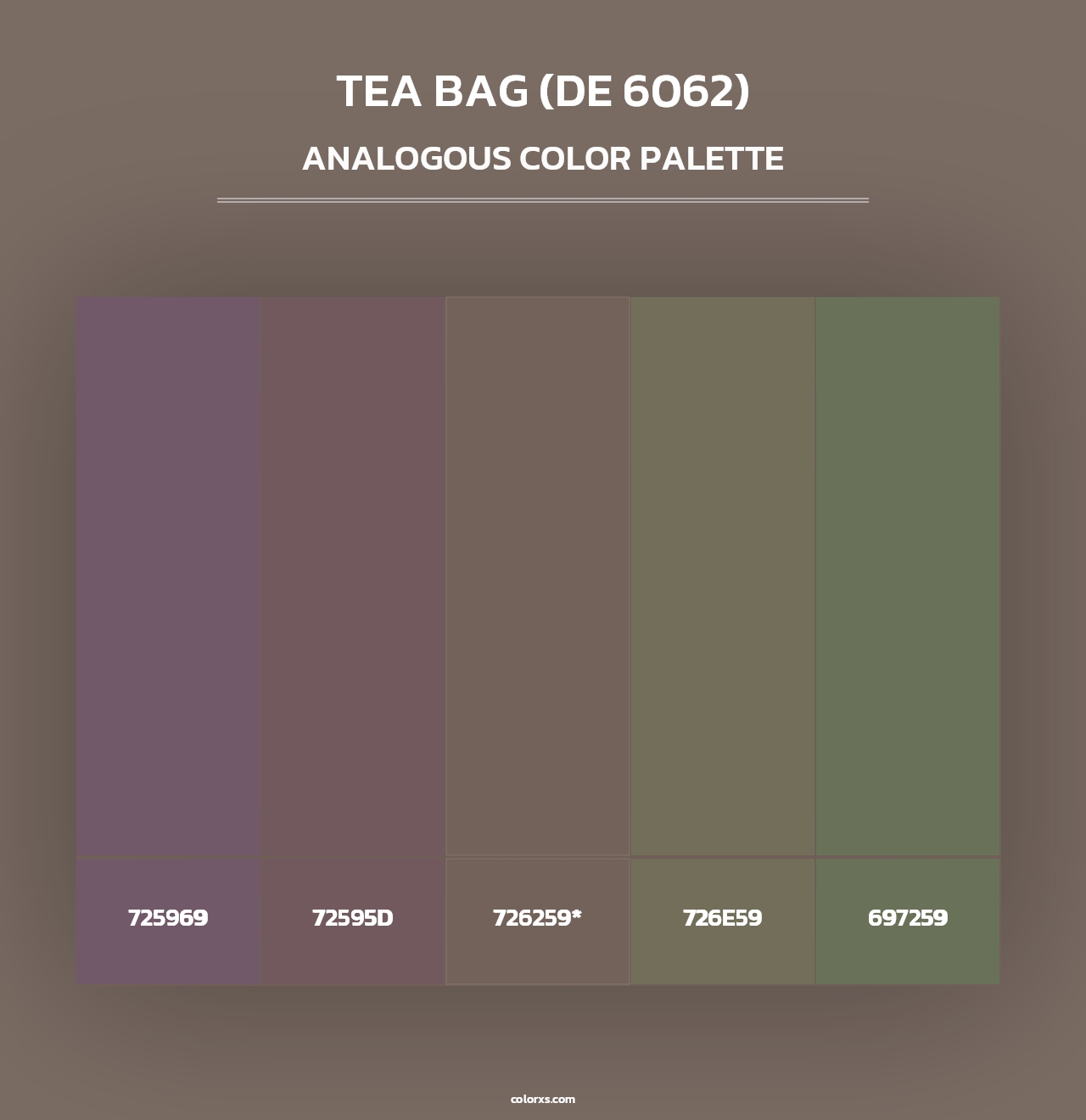 Tea Bag (DE 6062) - Analogous Color Palette