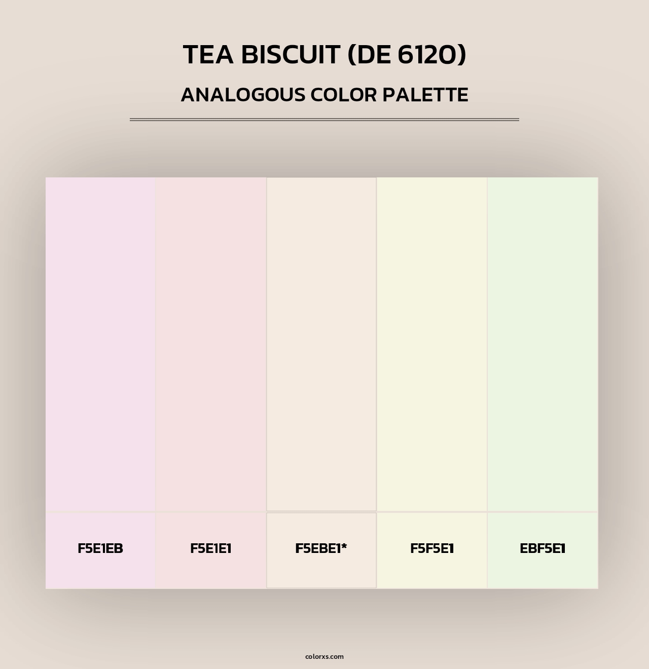Tea Biscuit (DE 6120) - Analogous Color Palette