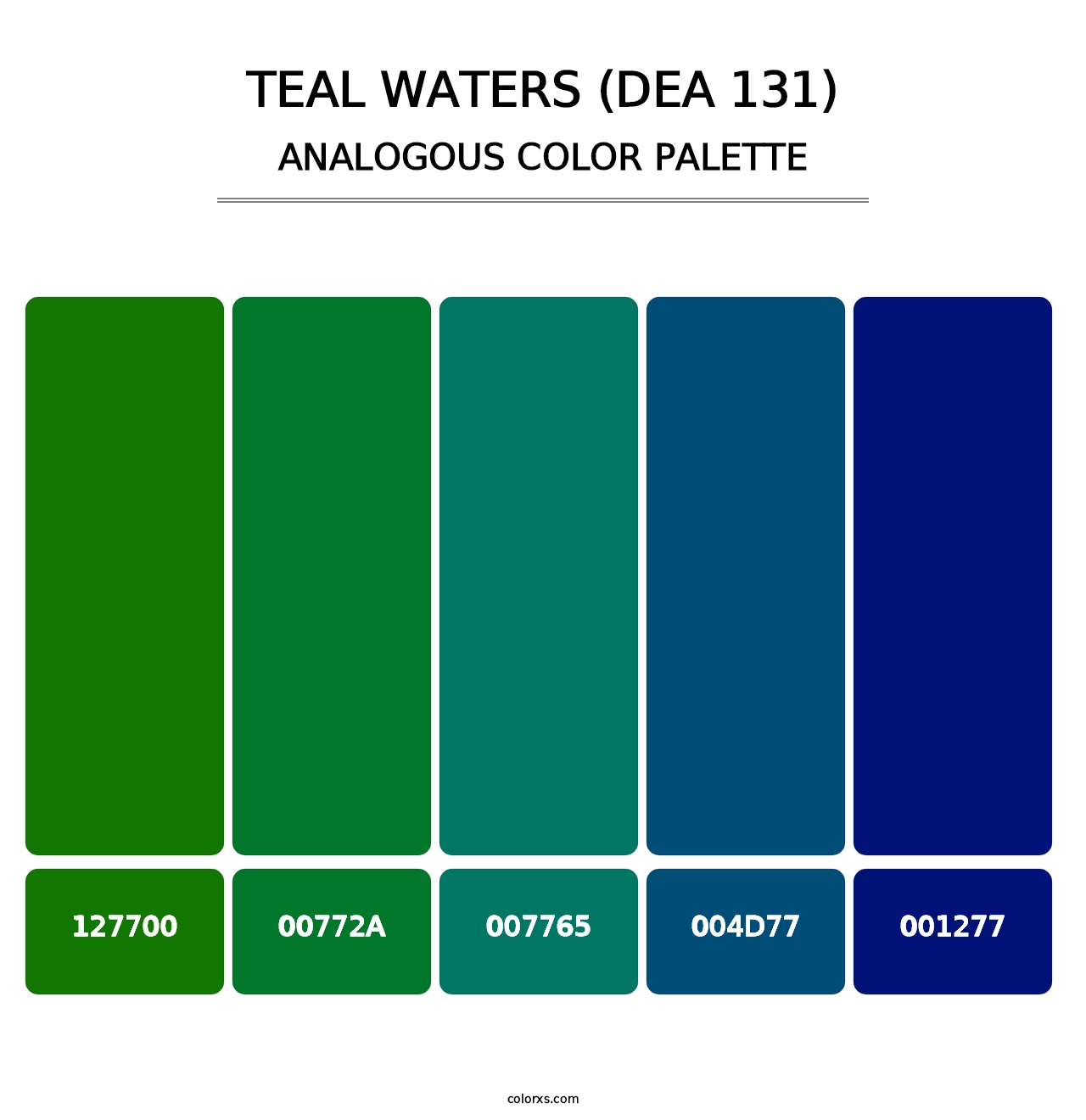Teal Waters (DEA 131) - Analogous Color Palette