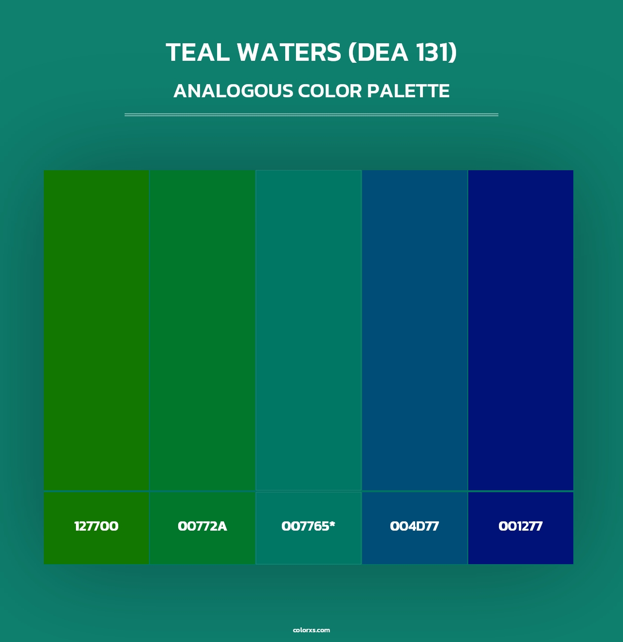Teal Waters (DEA 131) - Analogous Color Palette