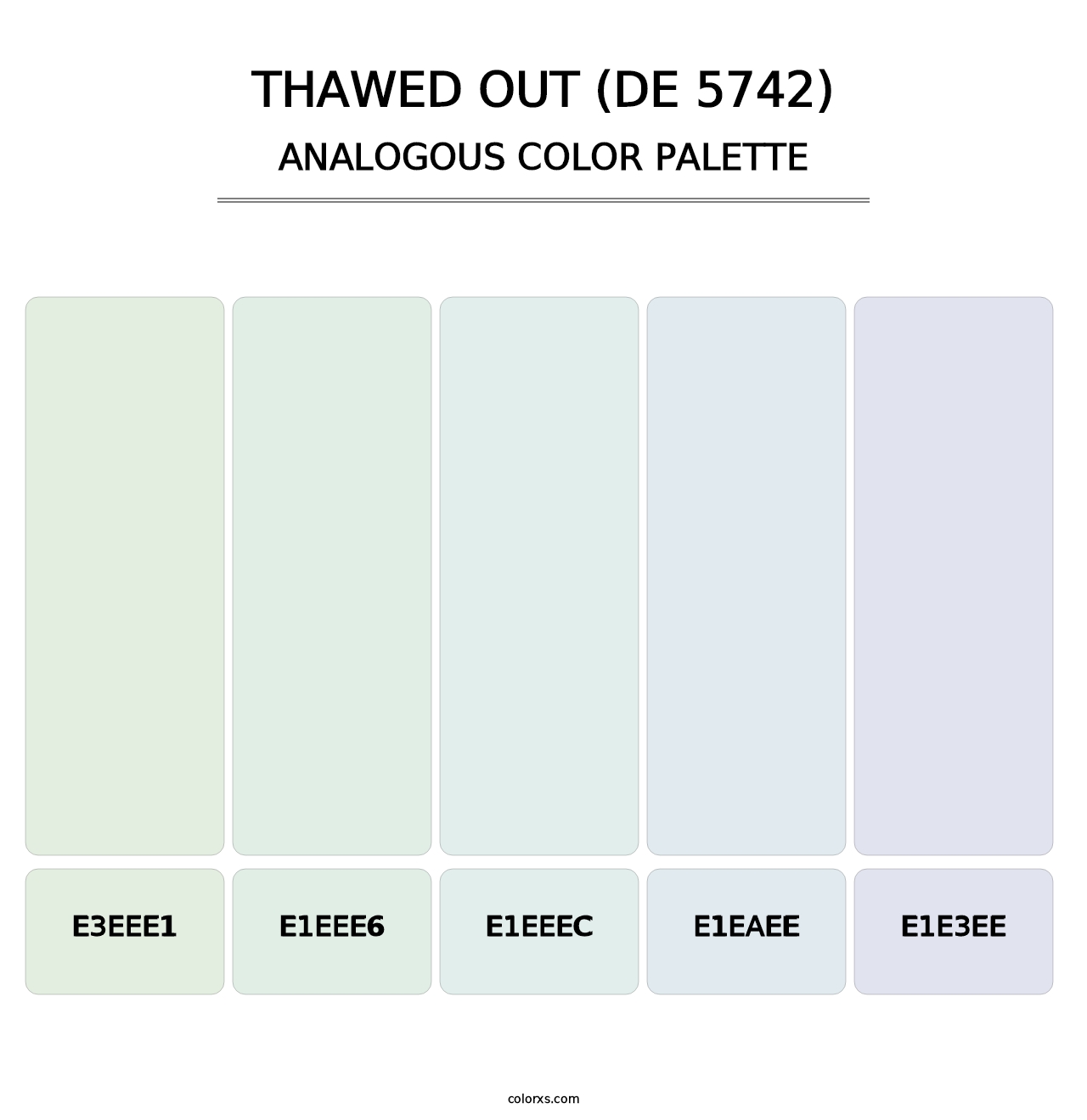 Thawed Out (DE 5742) - Analogous Color Palette