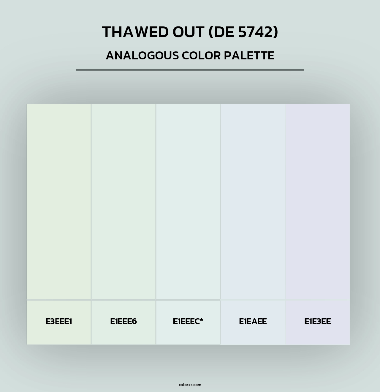 Thawed Out (DE 5742) - Analogous Color Palette