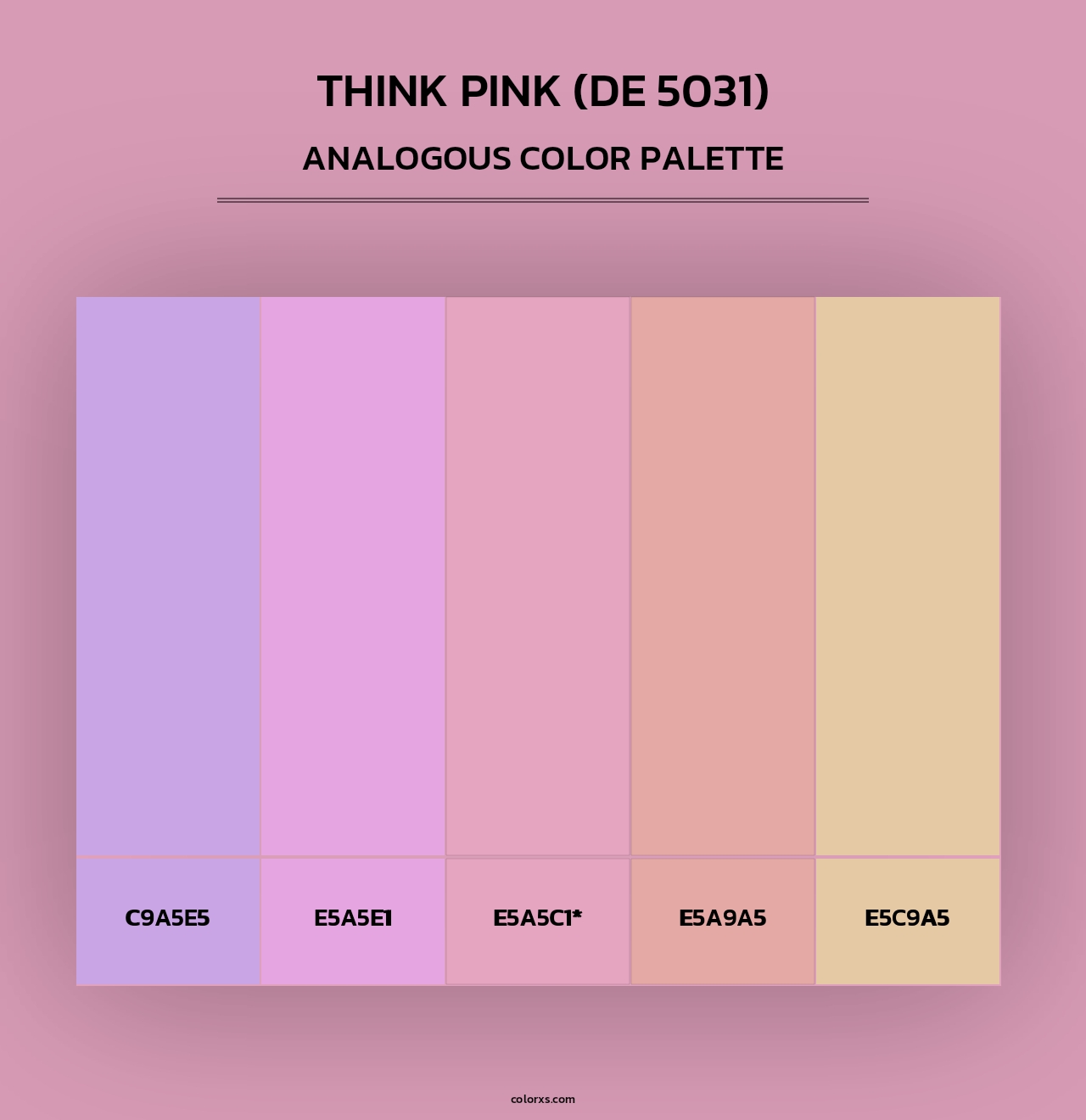 Think Pink (DE 5031) - Analogous Color Palette
