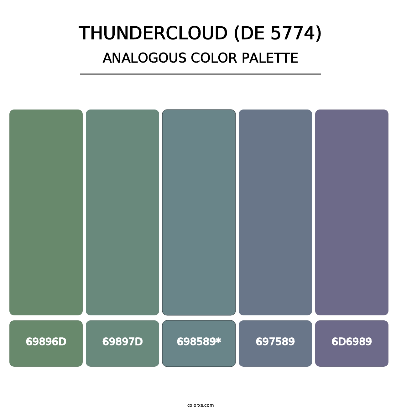 Thundercloud (DE 5774) - Analogous Color Palette
