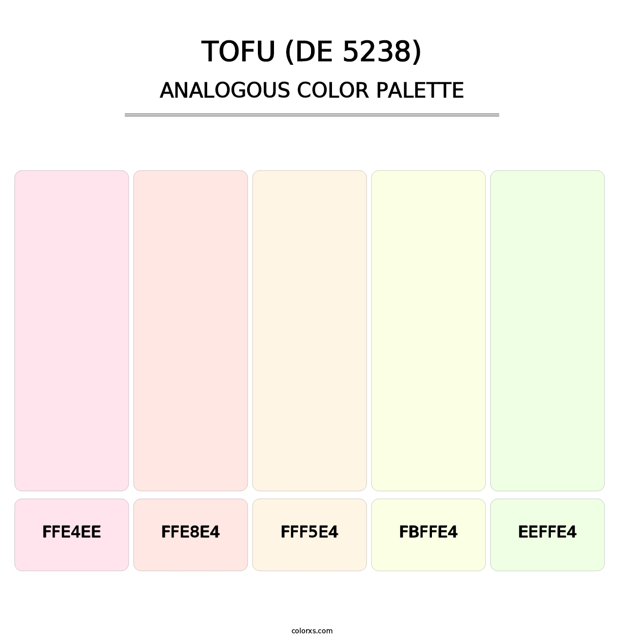 Tofu (DE 5238) - Analogous Color Palette