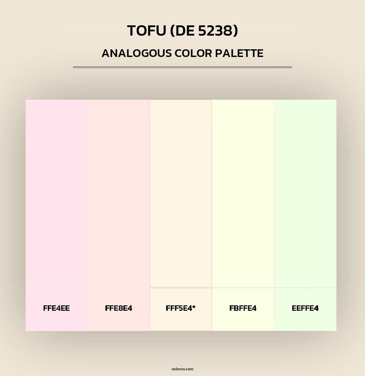 Tofu (DE 5238) - Analogous Color Palette