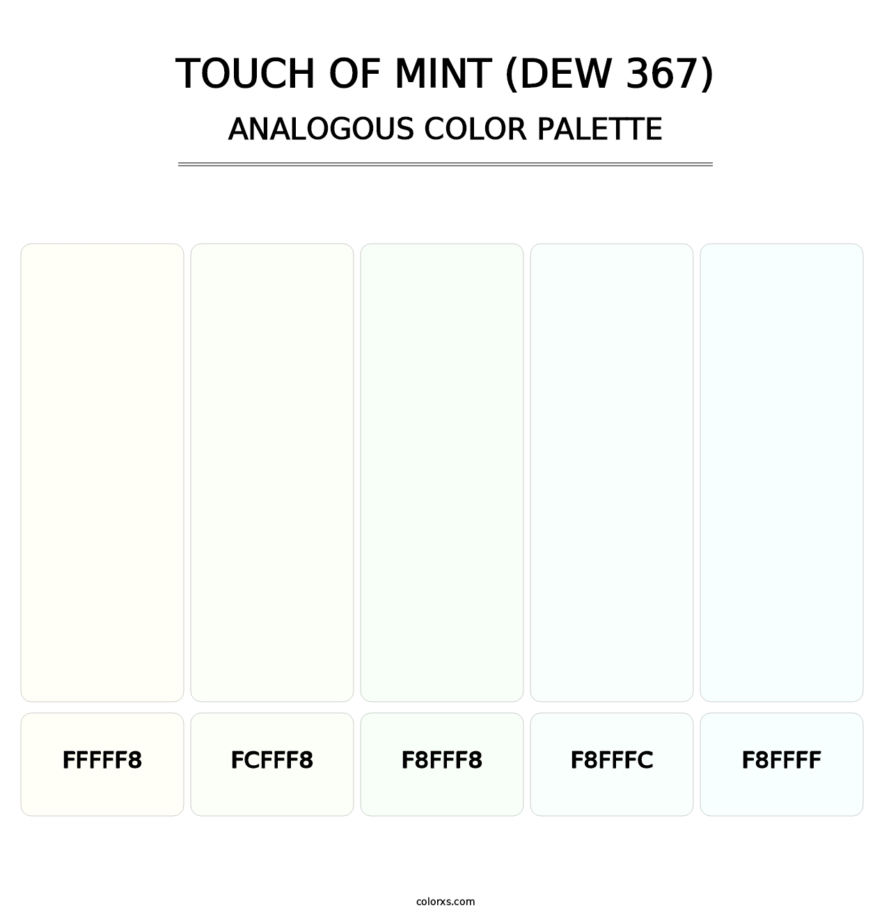 Touch of Mint (DEW 367) - Analogous Color Palette