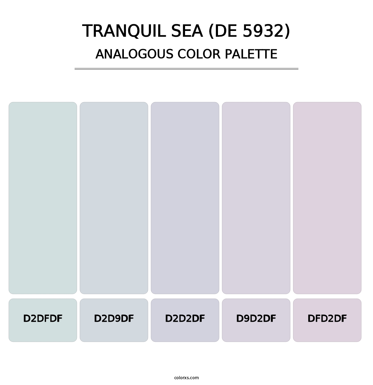 Tranquil Sea (DE 5932) - Analogous Color Palette
