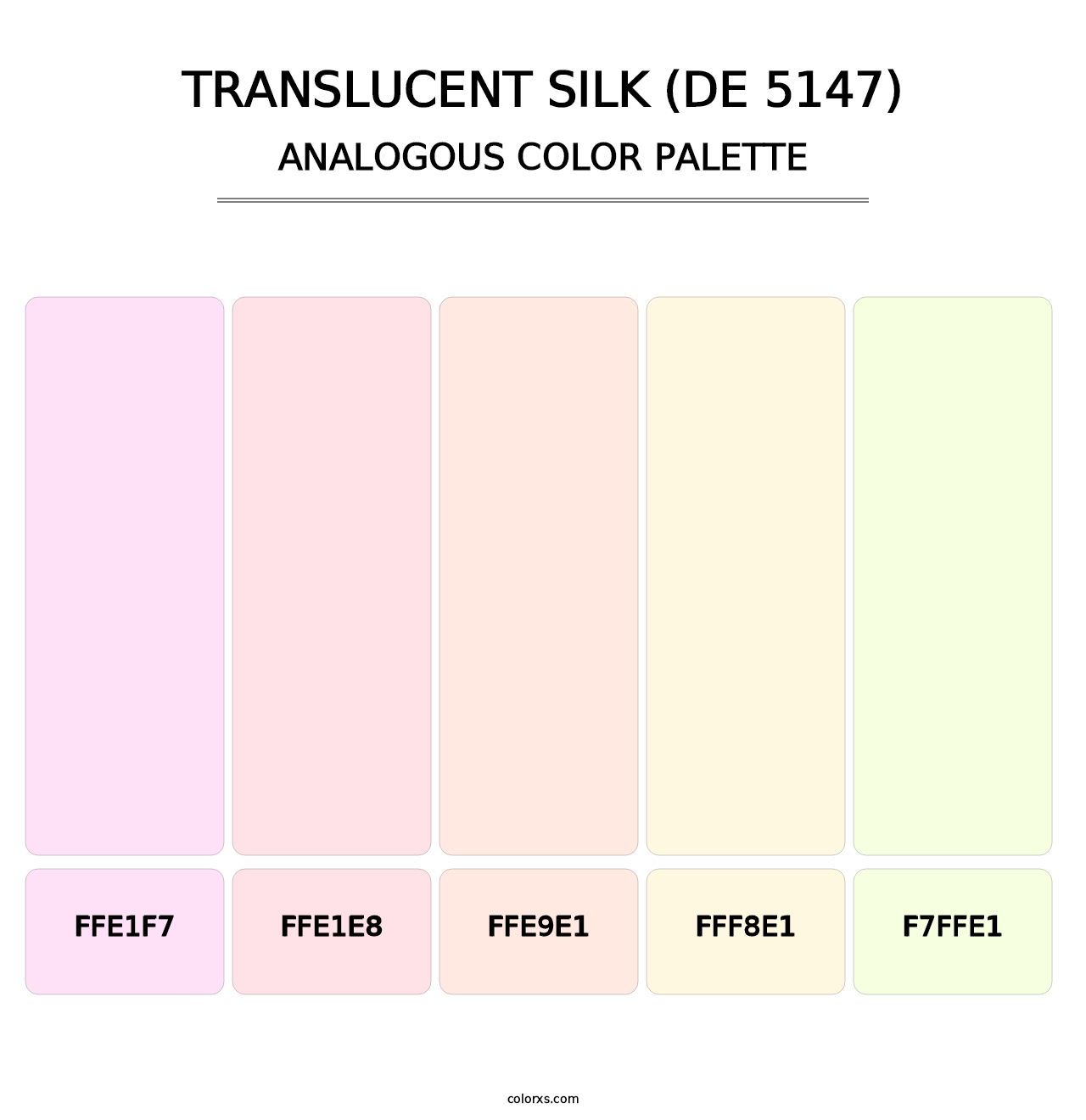 Translucent Silk (DE 5147) - Analogous Color Palette